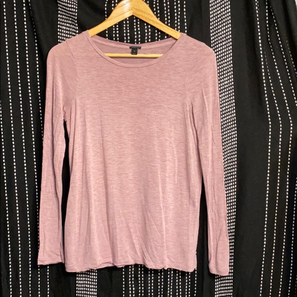 J. Crew Mauve Ling Sleeve Shirt
